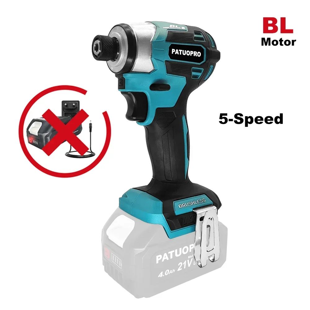 Power Tools Makita Set - 5-Speed Cordless Compact Impact Driver Kit