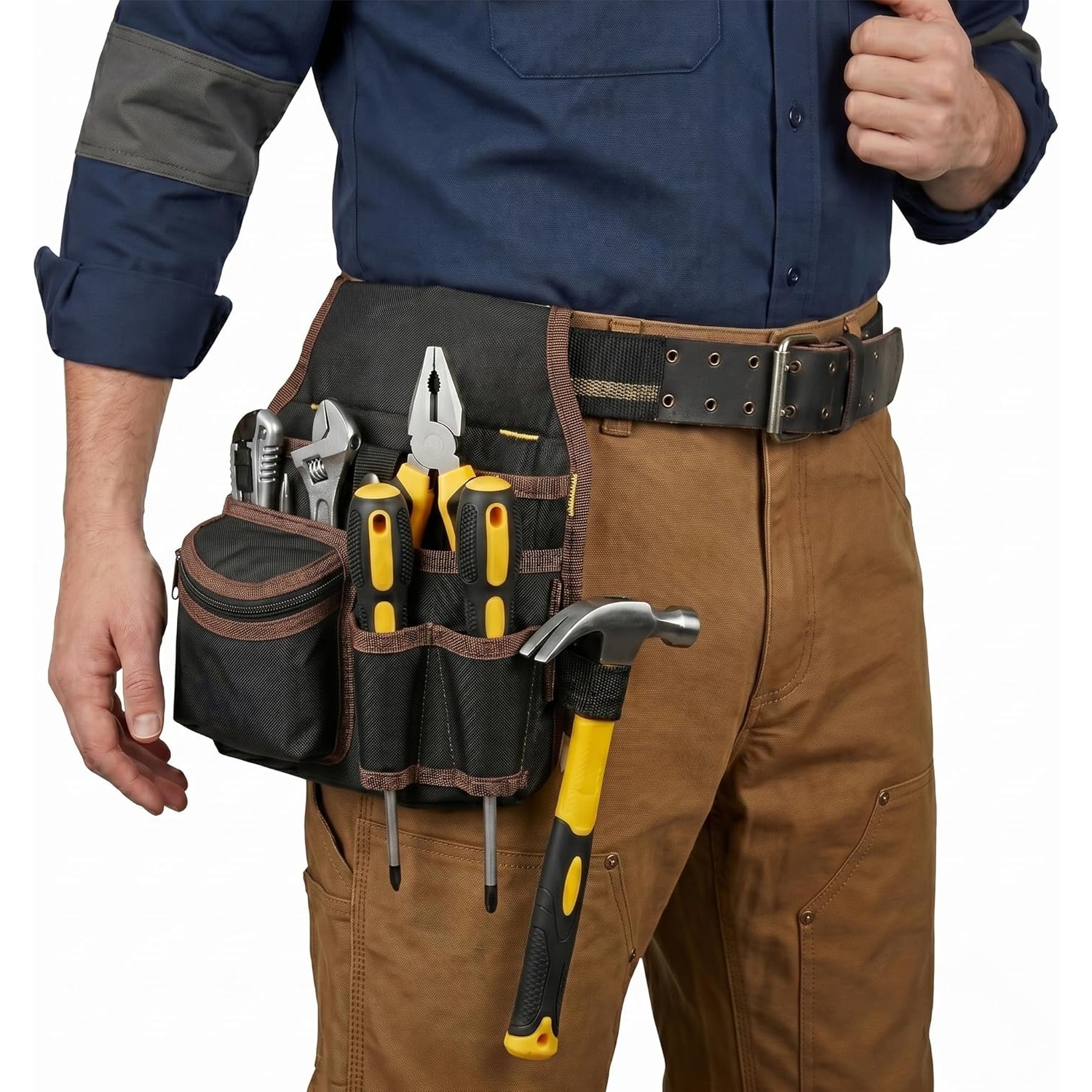 Power Tools Band - Tool Belt, Electrician Tool Pouch, Adjustable