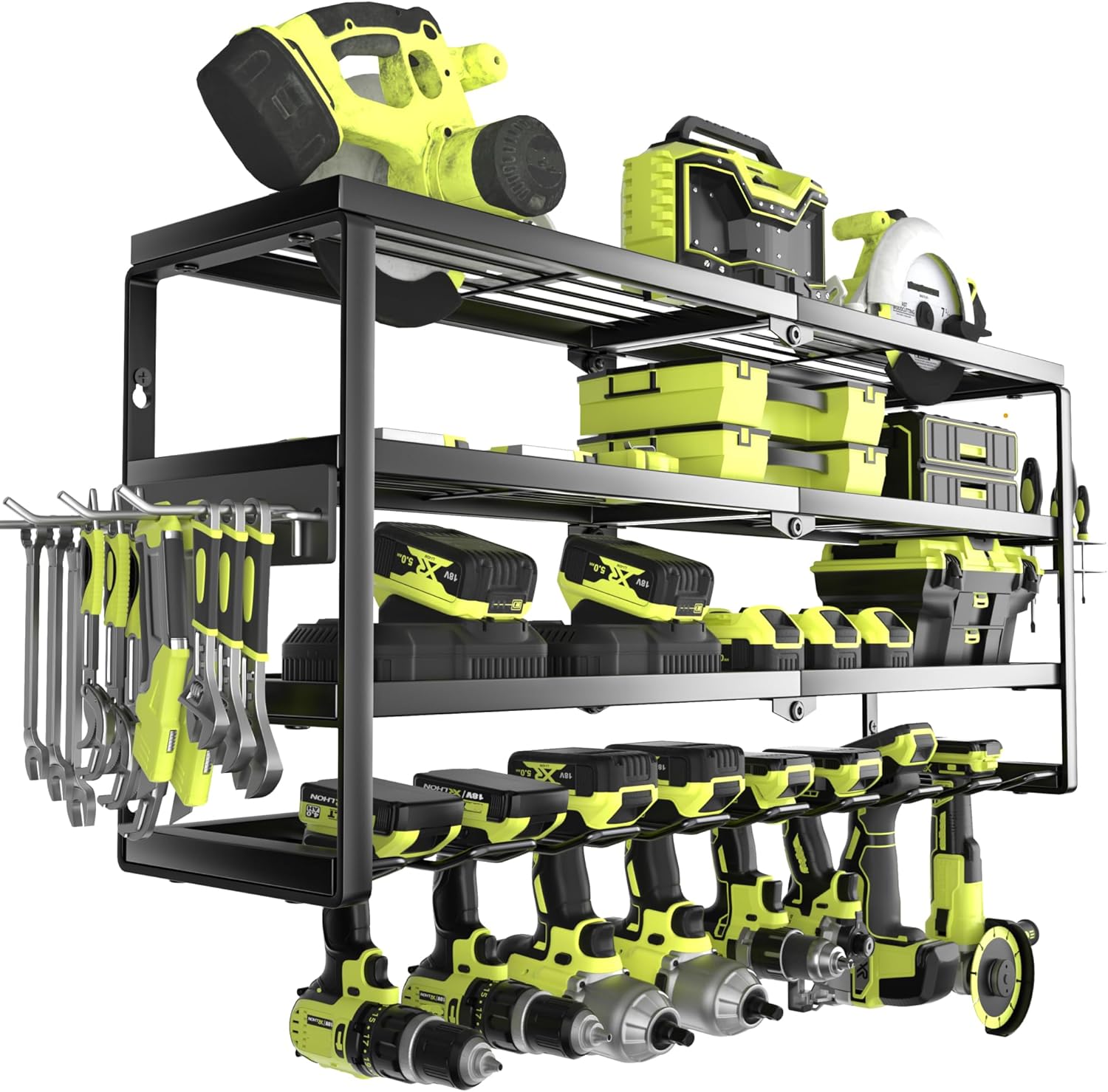 4 Layer Wall Mount Power Tool  - Power Tools Rack review and price