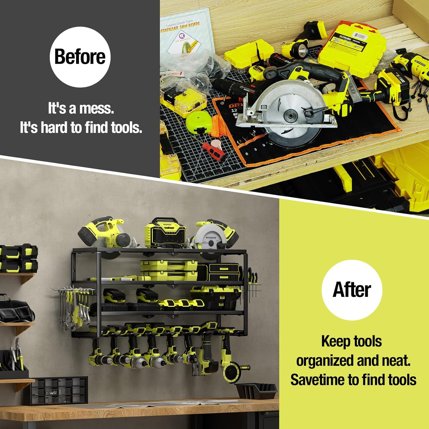 4 Layer Wall Mount Power Tool  - Power Tools Rack review and price