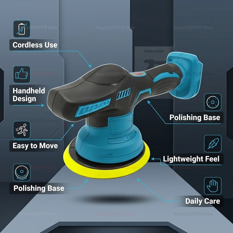 Cordless 18V Car Polisher Elec - Power Tools Sander review and price