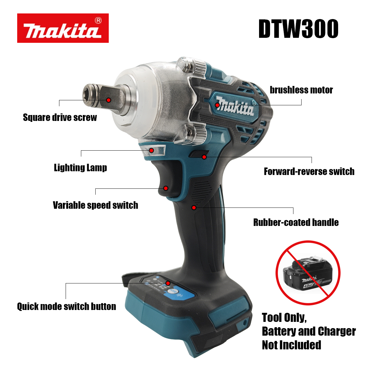 Makita DTW300 18V Tool Set Bru - Power Tools Makita Set review and price