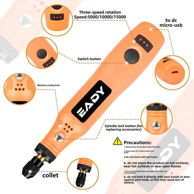 USB Cordless Rotary Tool Kit – - Power Tools Used review and price