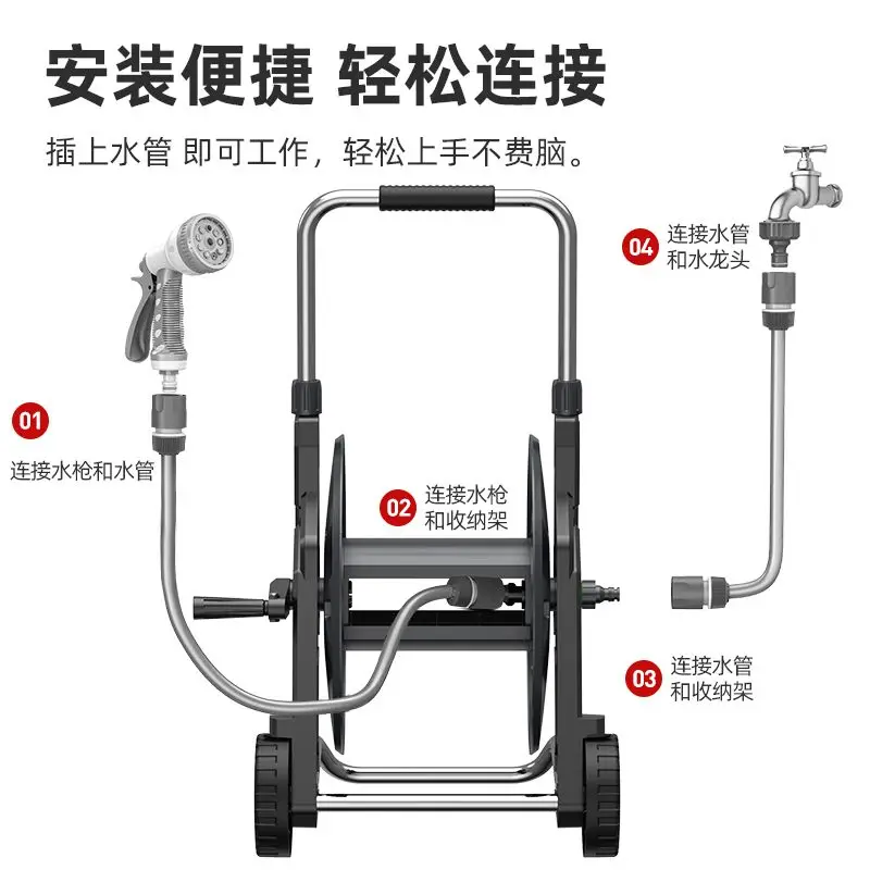 Premium Color Random Hose Reel - Power Tools Rack review and price
