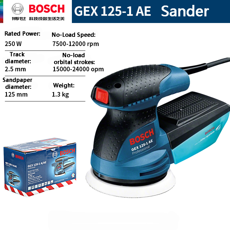 BOSCH GEX 125-1AE 220V Random  - Power Tools Sander review and price