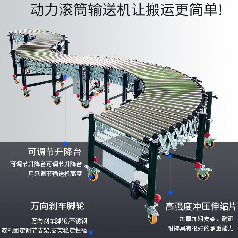 Power roller conveyor, electri - Power Tools Logistics review and price