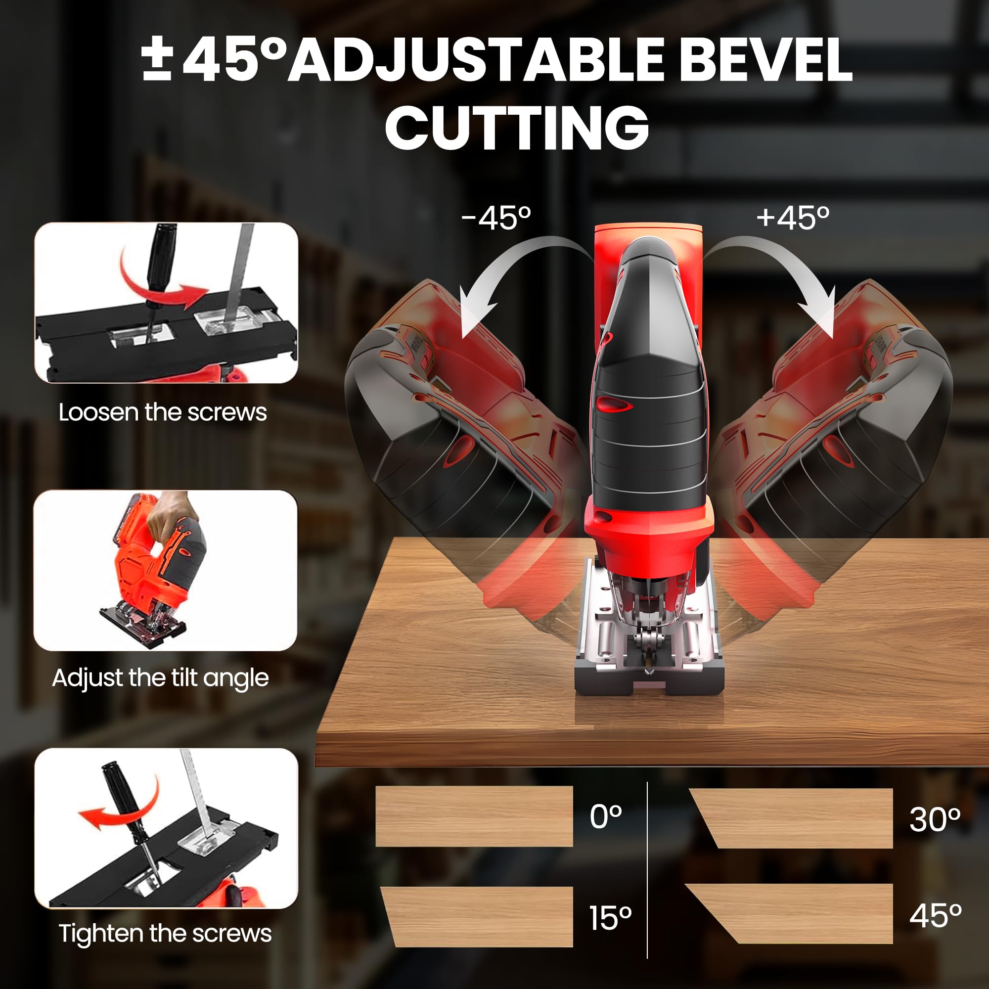 Cordless Jig Saw Portable Brus - Power Tools Jigsaw review and price