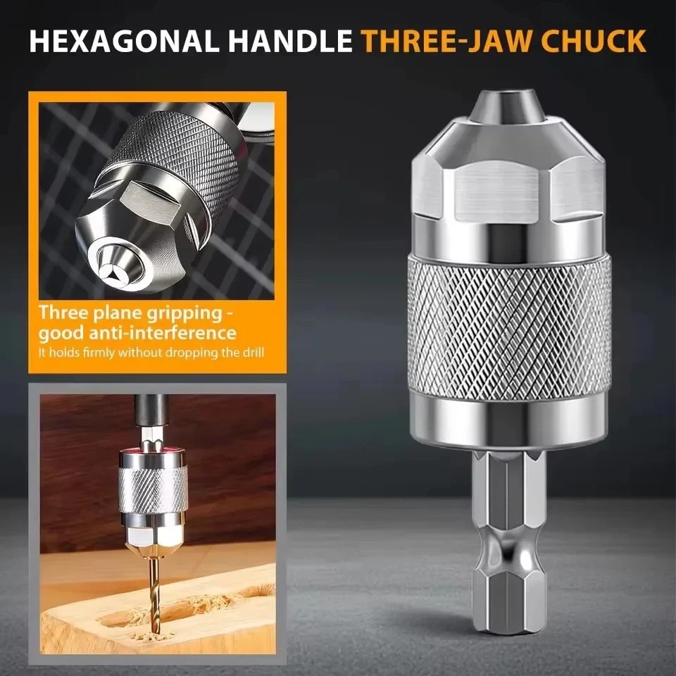 3-Jaw Keyless Drill Chuck Adap - Power Tools Used review and price