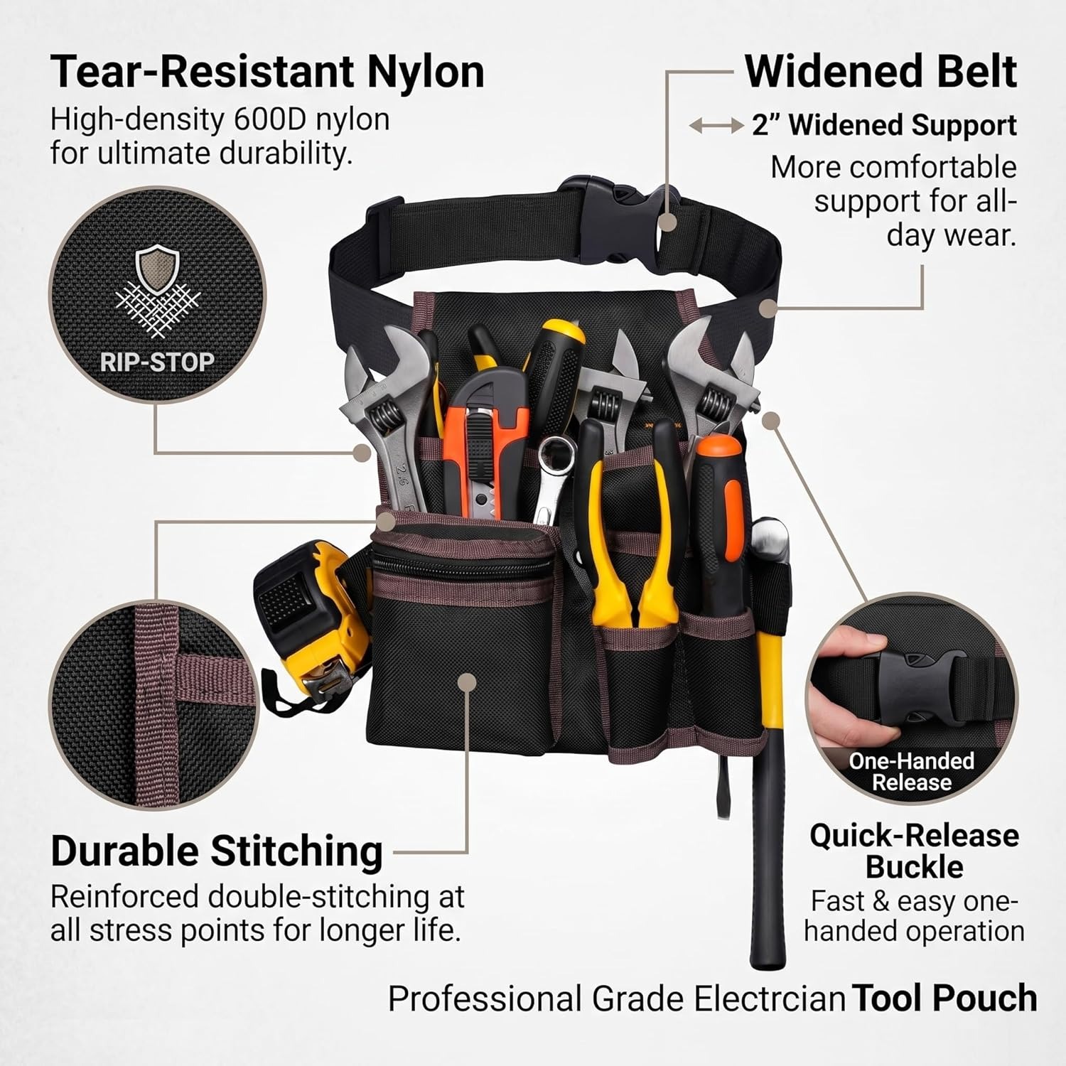 Tool Belt, Electrician Tool Po - Power Tools Band review and price